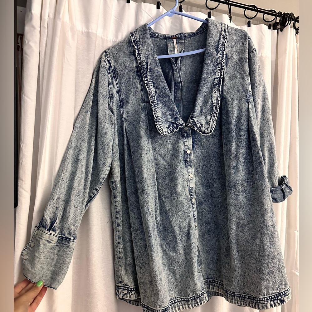 Free people Charlie denim tunic
